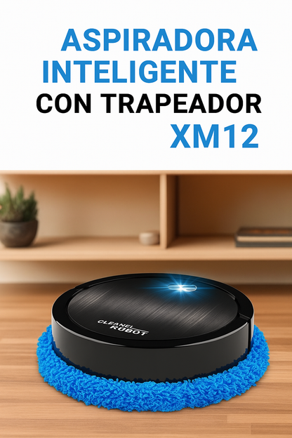 ASPIRADORA- INTELIGENTE CON TRAPEADOR XM12