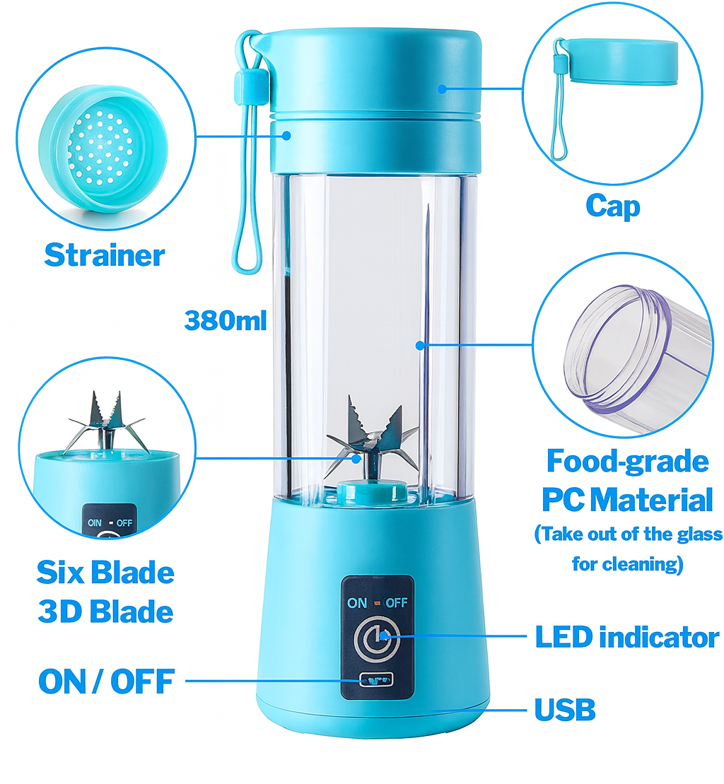 MINILICUADORA PORTATIL- RECARGABLE