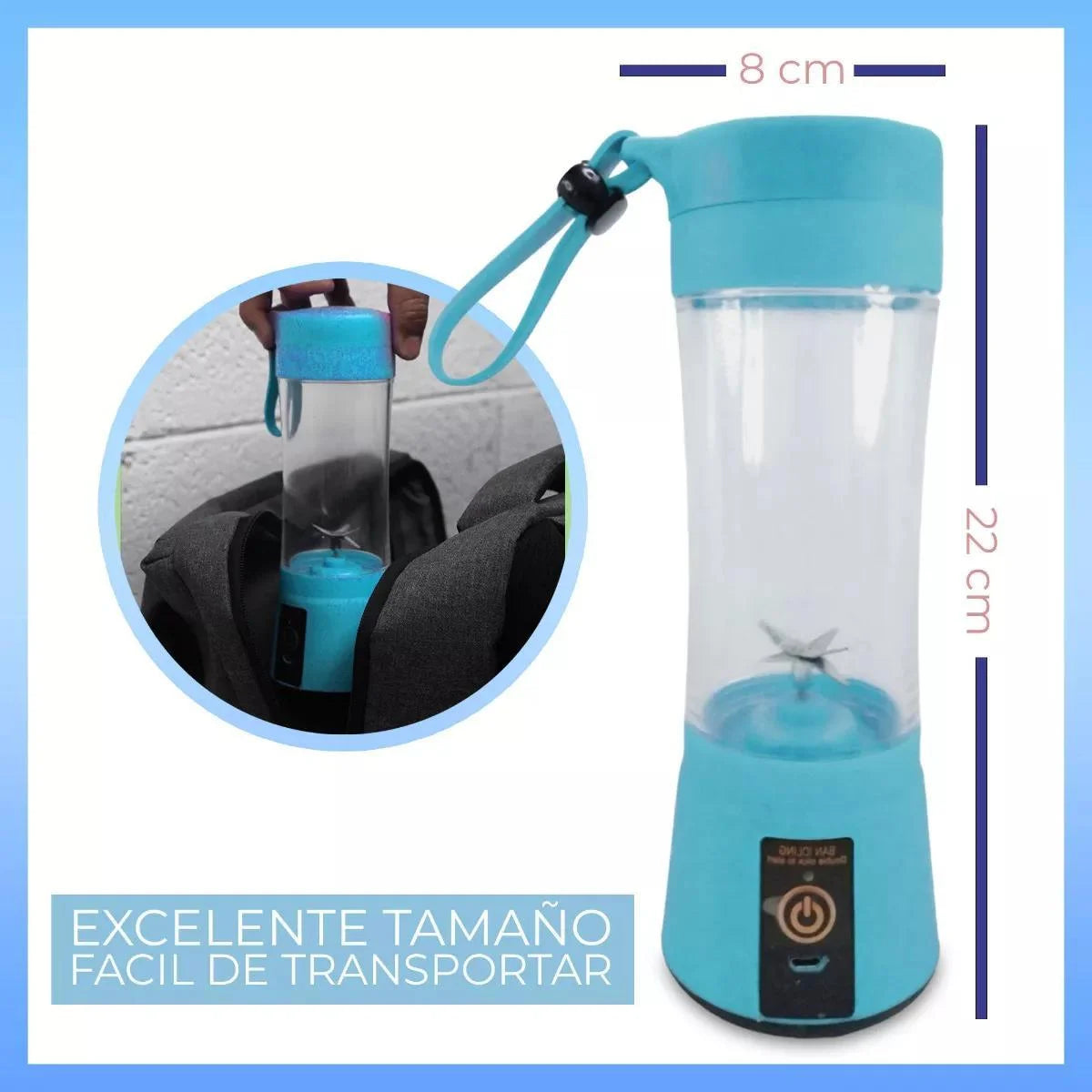 MINILICUADORA PORTATIL- RECARGABLE